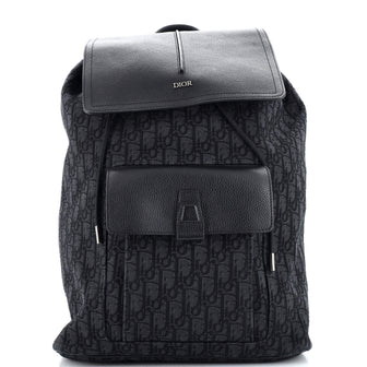 Christian Dior Motion Backpack Oblique Canvas with Leather Medium