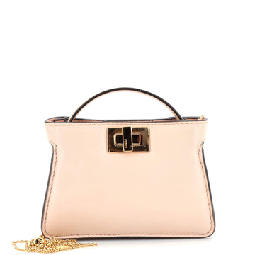 Fendi Peekaboo Bag Charm Leather Nano