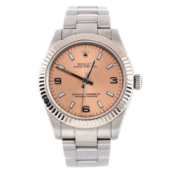 Rolex Oyster Perpetual Automatic Watch Stainless Steel and White Gold 31