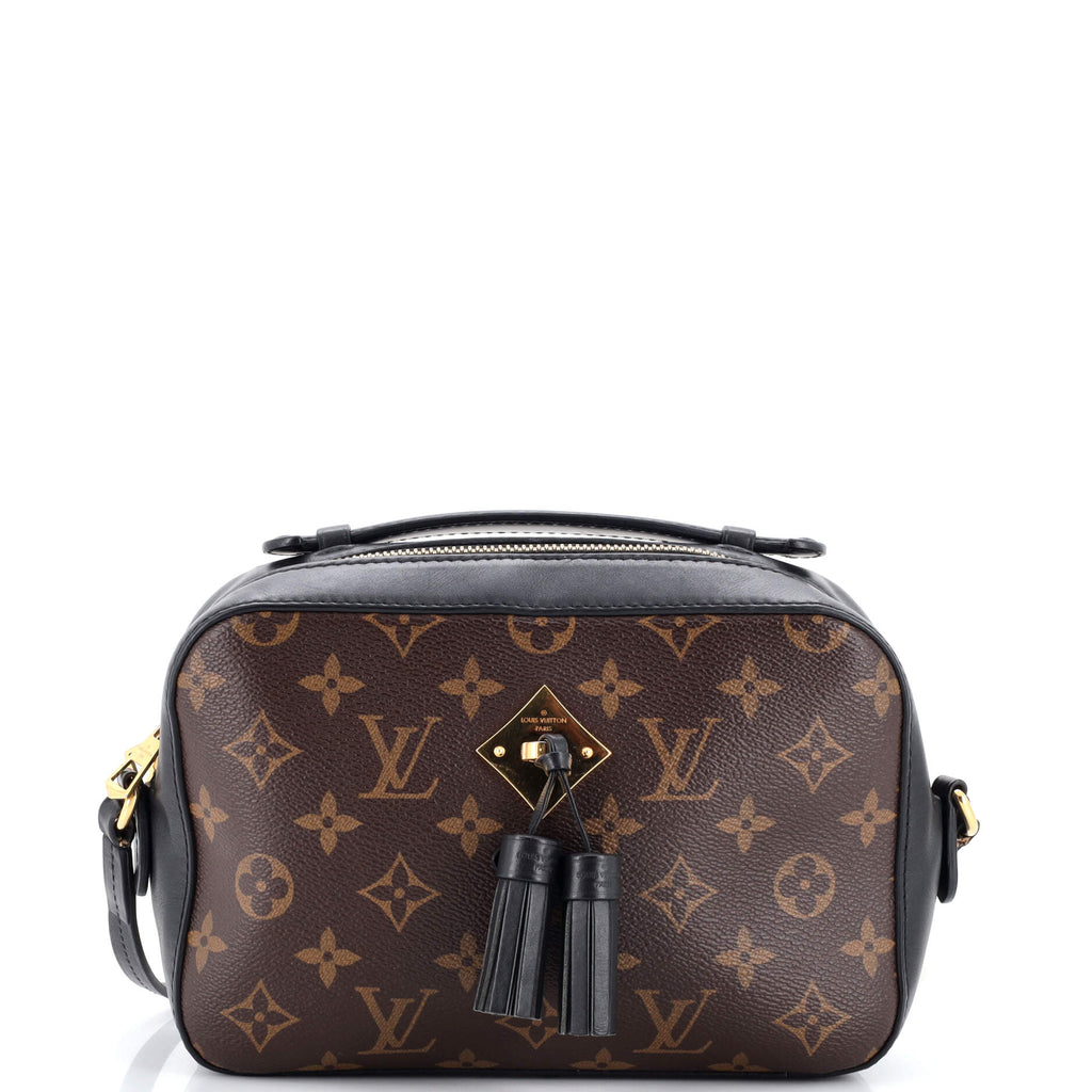 Louis Vuitton Saintonge Handbag Monogram Canvas with Leathe at