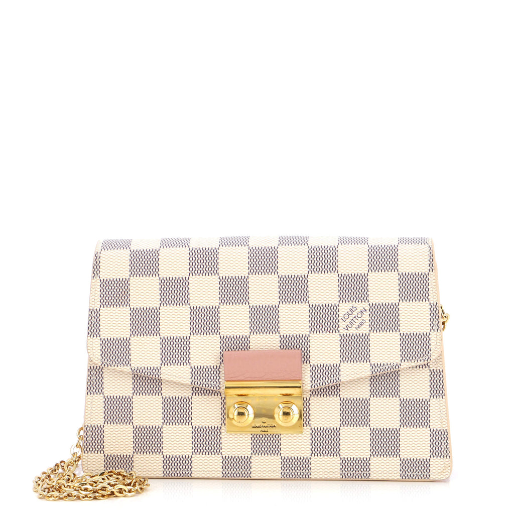 Louis Vuitton Damier Ebene Croisette Chain Wallet, Louis Vuitton Handbags
