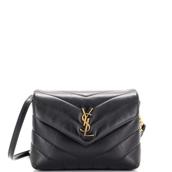 Saint Laurent Loulou Shoulder Bag Matelasse Chevron Leather Toy