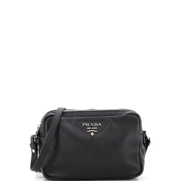 Prada Zip Crossbody Bag Vitello Daino Small