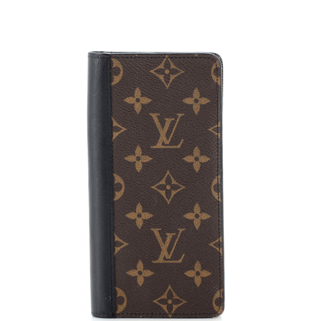 Louis Vuitton Monogram Macassar Mens Folding Wallets, Brown