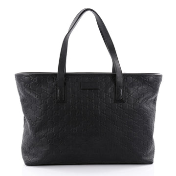 Gucci Plus Tote Guccissima Leather Medium Black