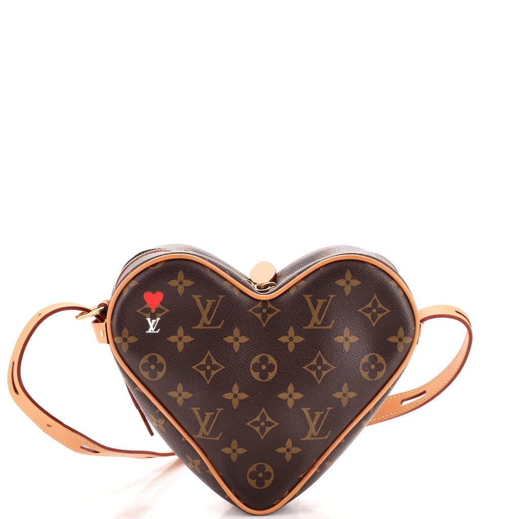Louis Vuitton Louis Vuitton Heart -shaped Monogram Pouch Shoulder