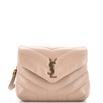 Saint Laurent Loulou Shoulder Bag Matelasse Chevron Leather Toy