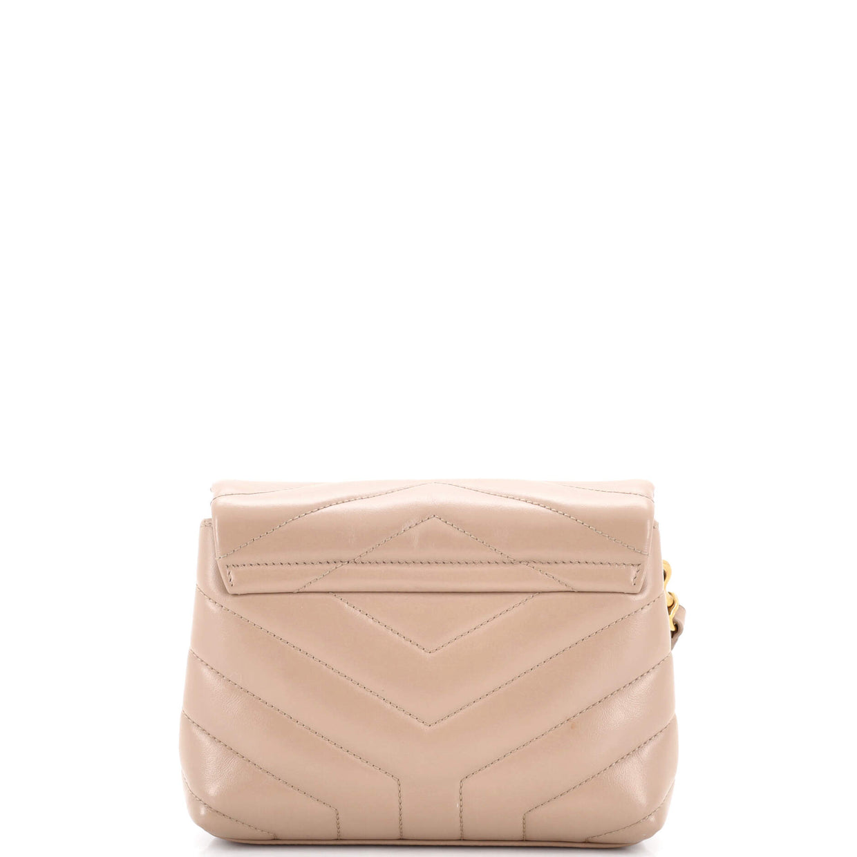 Saint Laurent Loulou Shoulder Bag Matelasse Chevron Leather Toy Neutral