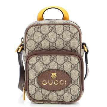 Gucci Neo Vintage Top Handle Crossbody Bag GG Coated Canvas Mini