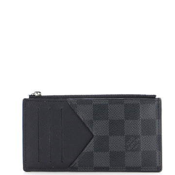 Louis Vuitton Coin Card Holder Damier Graphite