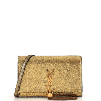 Saint Laurent Classic Monogram Tassel Chain Wallet Glitter