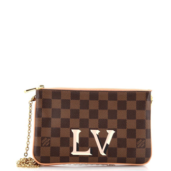 Louis Vuitton Double Zip Pochette Damier
