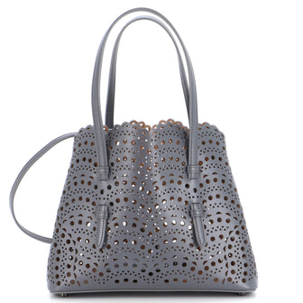 Alaia Mina Tote Laser Cut Leather 25