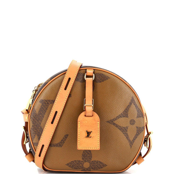 Louis Vuitton Boite Chapeau Souple Monogram Giant Reverse Brown in Coated  Canvas/Leather with Gold-tone - US