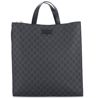 Gucci Convertible Soft Open Tote GG Coated Canvas Tall