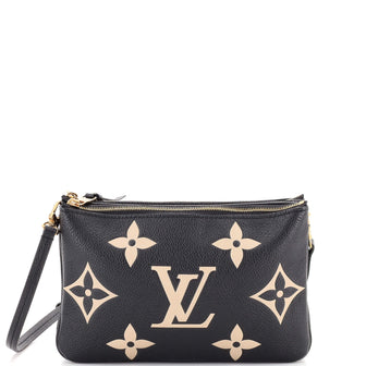 Louis Vuitton, Bags, Louis Vuitton Double Zip Pochette Monogram Empreinte  Leather