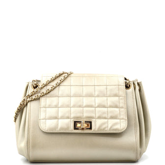 Chanel Chocolate Bar Accordion Reissue Flap Bag Quilted Metallic Lambskin Medium