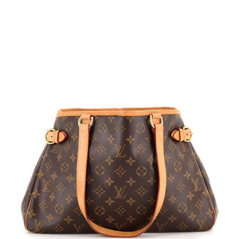 Louis Vuitton Batignolles Handbag Monogram Canvas Horizontal Brown
