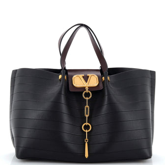 Valentino Garavani VLogo Escape Tote Quilted Leather Medium