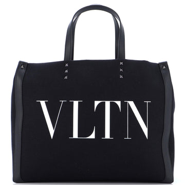 Valentino Garavani Grande Plage VLTN Tote Canvas Medium