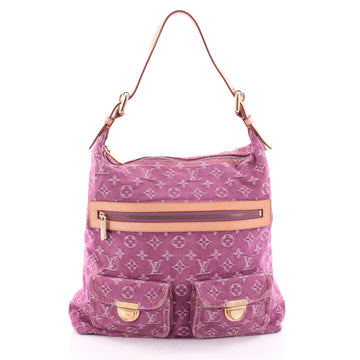 Louis Vuitton Baggy Handbag Denim GM Pink 2319901