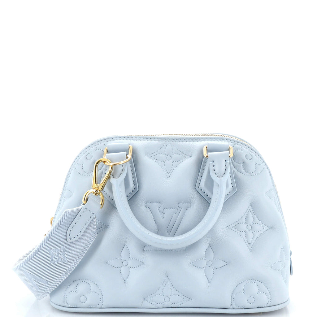 Túi hến LV nữ Louis Vuitton Alma Bb Bubblegram Leather Handbags