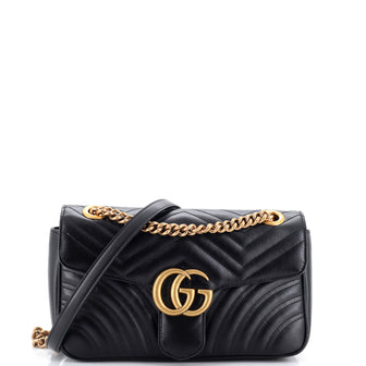 Gucci GG Marmont Flap Bag Matelasse Leather Small