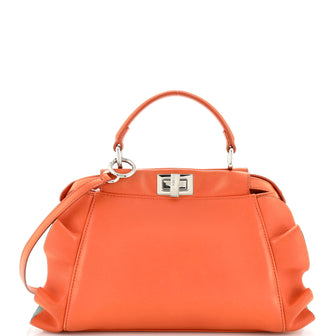Fendi Wave Peekaboo Bag Leather Mini