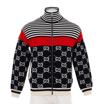 Gucci Men's Striped Zip Jacket GG Cotton