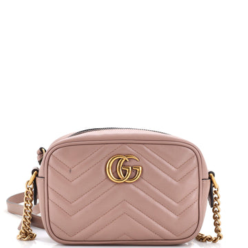 Gucci GG Marmont Shoulder Bag Matelasse Leather Mini