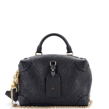 Louis Vuitton Petite Malle Souple Handbag Monogram Empreinte Leather