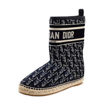 Christian Dior Women's Granville Espadrille Boots Oblique Canvas