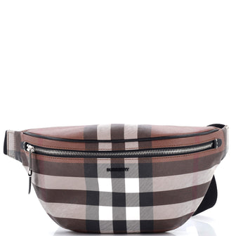 Burberry Cason Bum Bag Check E-Canvas Medium