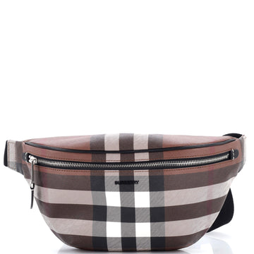 Burberry Cason Bum Bag Check E-Canvas Medium