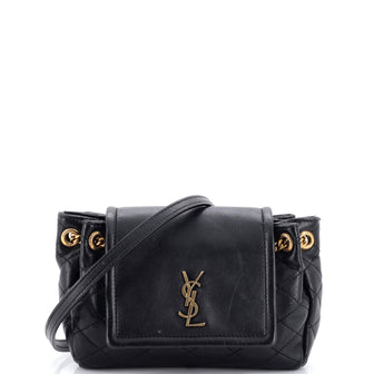 Saint Laurent Nolita Satchel Quilted Leather Mini