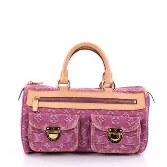 Louis Vuitton Neo Speedy Bag Denim Pink 2321601