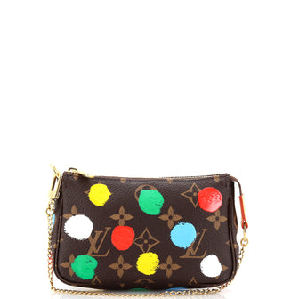 Louis Vuitton Pochette Accessoires Yayoi Kusama Painted Dots Monogram Canvas Mini