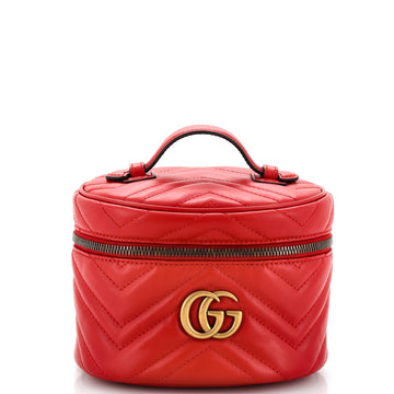 Gucci GG Marmont Vanity Backpack Matelasse Leather Mini