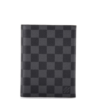 Louis Vuitton Couverture Carnet Agenda Cover Damier Graphite PM Black  2321741