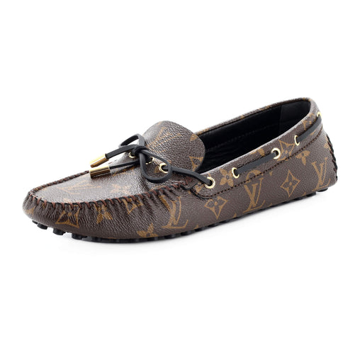 Louis Vuitton Men's LV Driver Moccasin Loafers Monogram Leather 232183