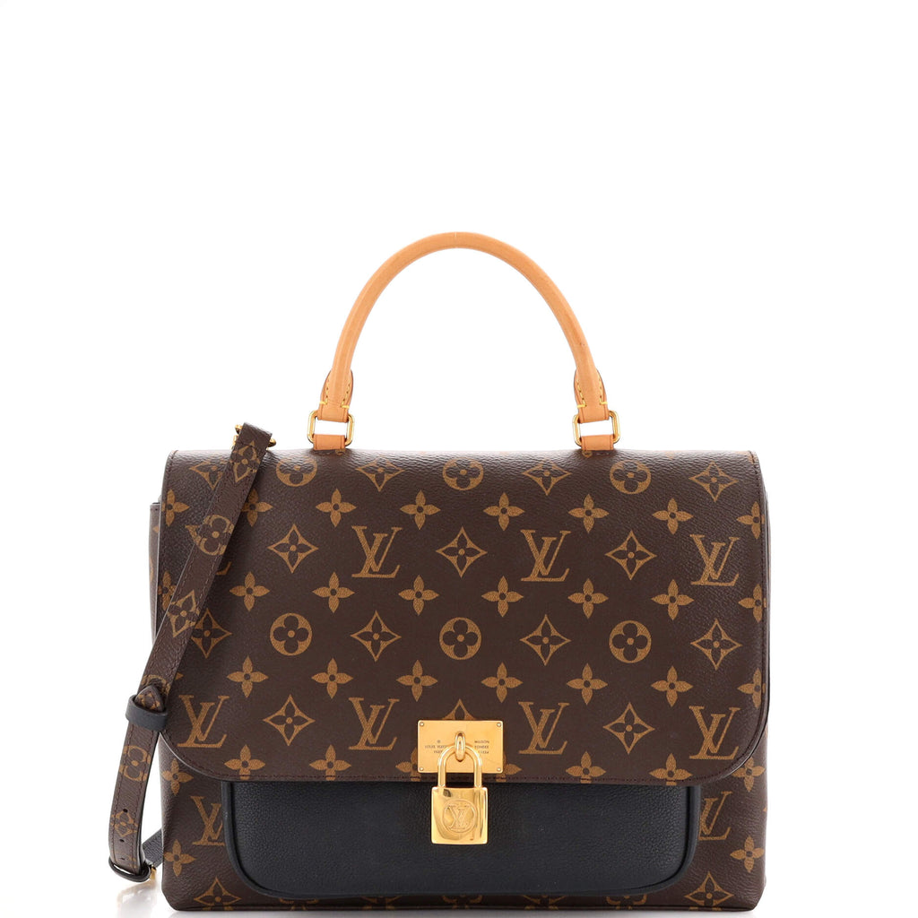 Louis Vuitton Marignan Black Monogram Canvas Shoulder Bag