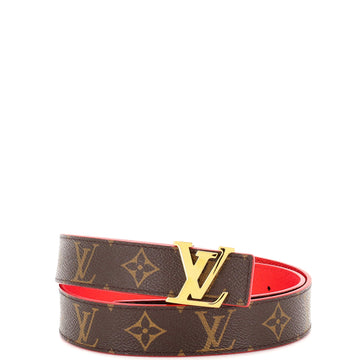 Louis Vuitton LV Initiales Reversible Belt Monogram Canvas and Leather Medium