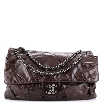 Chanel Twisted Flap Bag Glazed Calfskin Jumbo