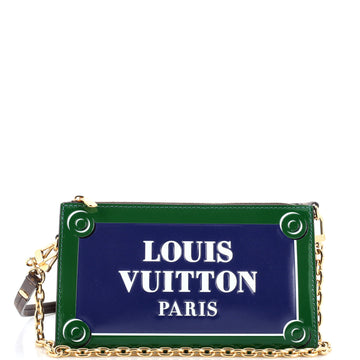 Louis Vuitton Lexington Pouch Parisian Street Sign Printed Leather and Monogram Canvas