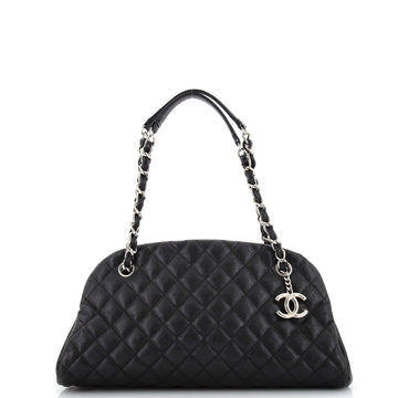 Chanel Just Mademoiselle Bag Quilted Caviar Medium