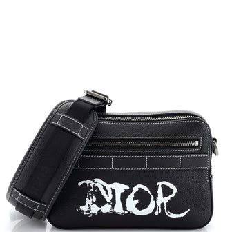 Christian Dior Peter Doig Safari Messenger Bag Printed Leather