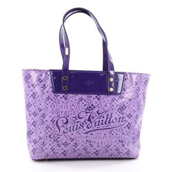 Louis Vuitton Voyage Tote Cosmic Blossom PM Purple 2323101