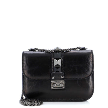Valentino Garavani Glam Lock Shoulder Bag Leather Small