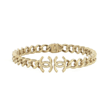 Chanel CC Chain Link Choker Necklace Metal