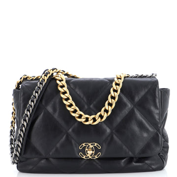 Chanel 19 Flap Bag Quilted Leather Maxi